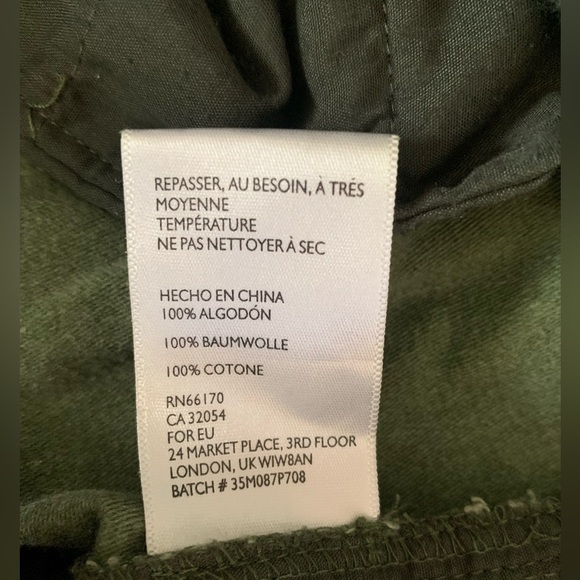 Koto Slim Fit Green Army Cargo Pants, military - Picture 11 of 15